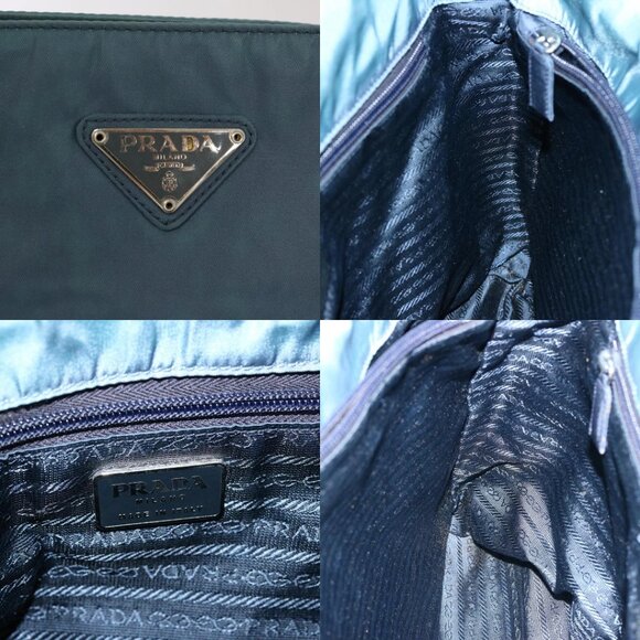 PRADA Tote Bag Nylon Blue Auth 69358 - Picture 13 of 15